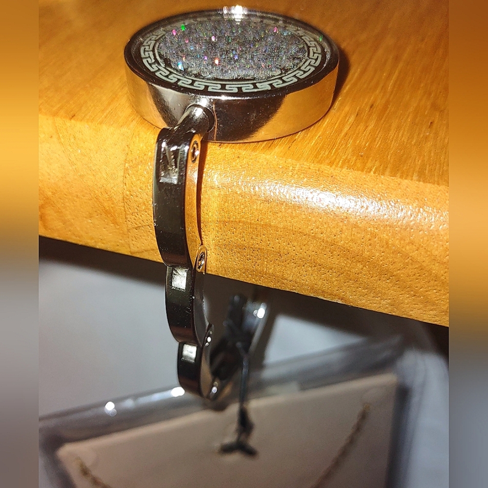 Sparkling Iridescent Handbag Holder Purse Hook